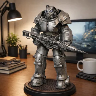 Fallout Enclave Power Armor Model (Not Painted)