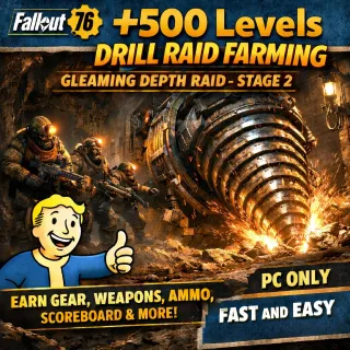 Fallout 76 PC +500 AFK Fast Level Boosting