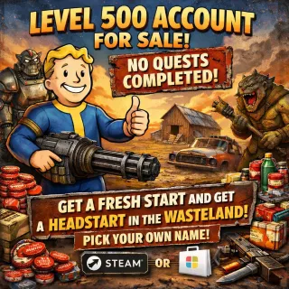 Fallout 76 PC Level 500+ Account