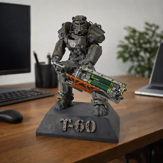 Fallout T-60 Power Armor Model (Not Painted)