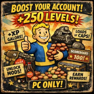 Fallout 76 PC +250 AFK Levels Fast!