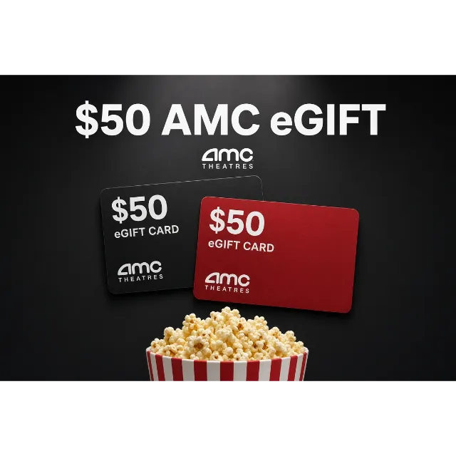 Us Title Code $20.00 AMC eGift Card - $50 AMC Theatres Gift Card Gift Card - Gameflip