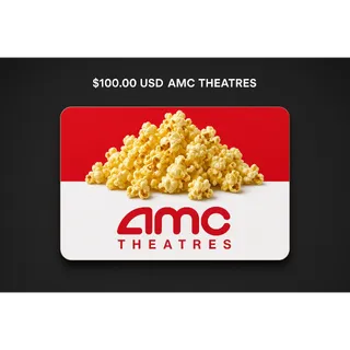 $100.00 AMC Theatres gift card