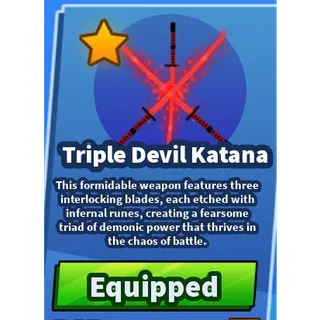 Triple Devil Katana