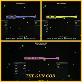 ALL 3 RARE BASEBALL BATS LVL.15