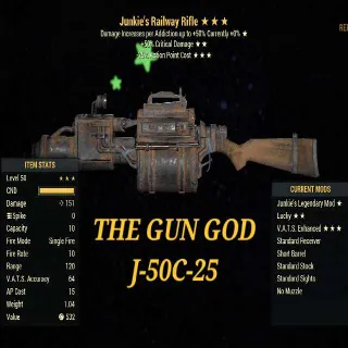 Weapon | J50C25 RAILWAY RIFLE