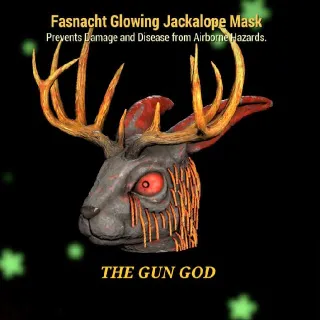 GLOWING JACKALOPE MASK