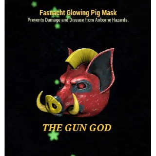 GLOWING PIG MASK