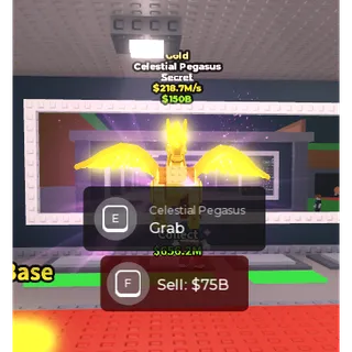 Gold Celestial Pegasus