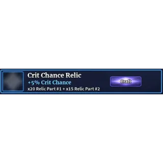 CRIT CHANCE RELIC | SP