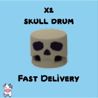 x2 Skull Drum