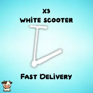 x3 White Scooter