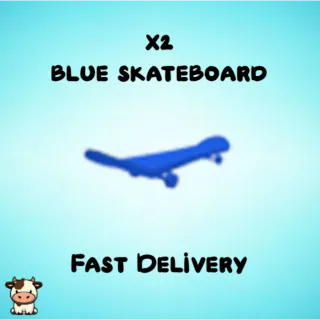 x2 Blue Skateboard