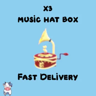x3 Music Hat Box