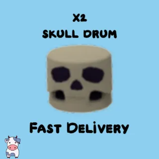 x2 Skull Drum