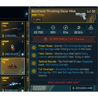 Borderlands 4 Modded Bacchanal Thrusting Oscar Mike