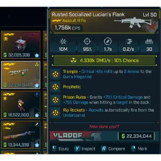 Borderlands 4 Modded Rusted Socialized Lucian Flank