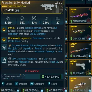 Borderlands 4 Modded Fragging Luty Madlad