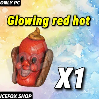 Fasnacht Glowing red hot Mask