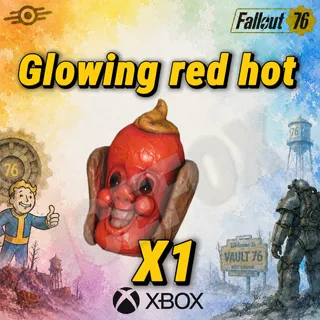 Glowing red hot mask 