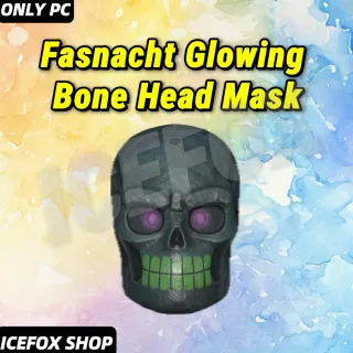 Fasnacht Glowing Bone Head Mask