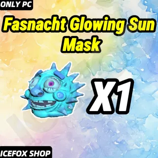 Fasnacht Glowing Sun Mask