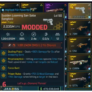 Modded Sudden Looming San Saba Songbird