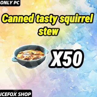 Canned tasty squirrel stew