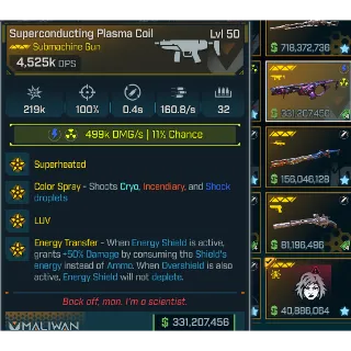 Borderlands 4 Modded Superconducting Plasma Coil