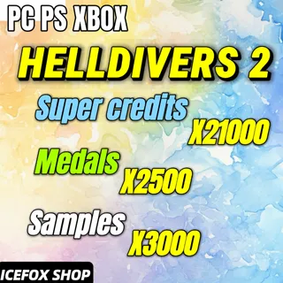 HELLDIVERS 2 21000 SUPER CREDITS