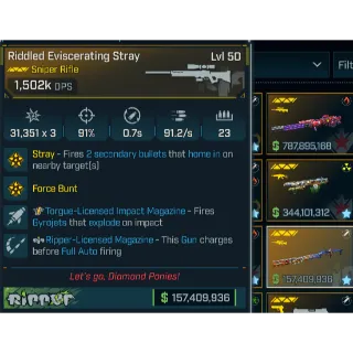 Borderlands 4 Modded Riddled Eviscerating Stray