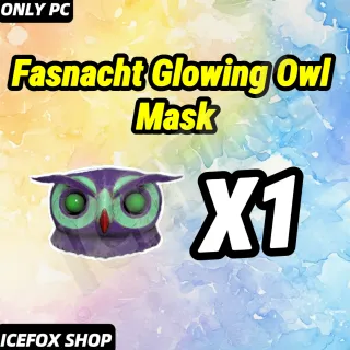 Fasnacht Glowing owl mask
