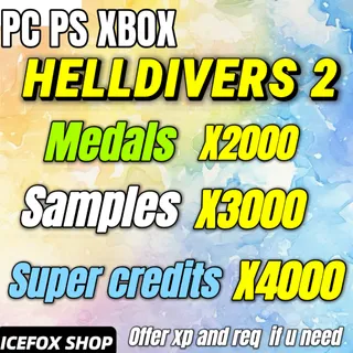 HELLDIVERS 2 2000 medals 