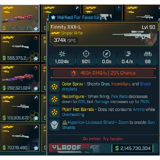 Borderlands 4 Modded Finnity XXX-L 