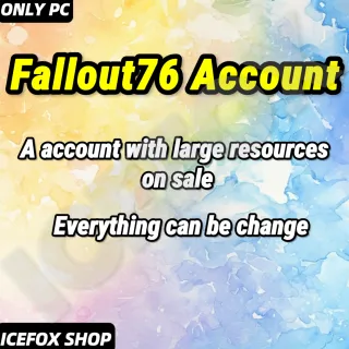 Fallout76 Account lv.1300+