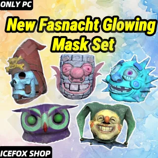Fasnacht Glowing Mask Set