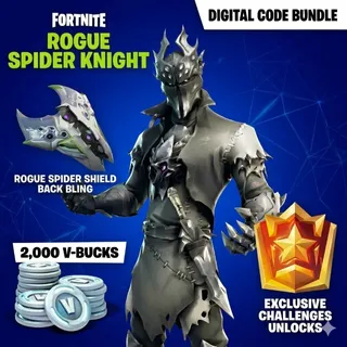 Fortnite Rogue Spider Knight Bundle + 2000 V-Bucks (Xbox Console Bundle Code) – Instant Delivery