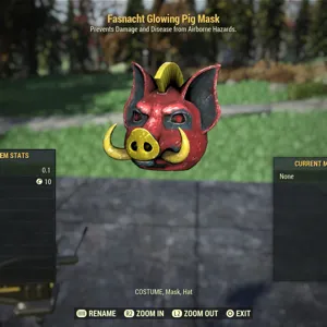 Glowing Pig Mask