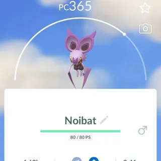 Pokémon go Noibat X 5