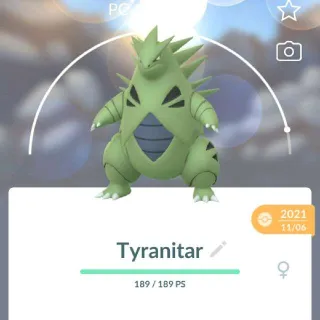 Pokémon go Level 40 Tyranitar