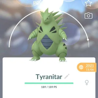 Pokémon go Level 40 Tyranitar