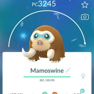 Pokémon go Mamoswine Level 38