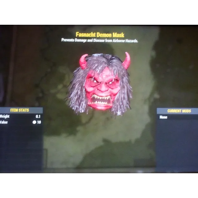 FASNACHT DEMON MASK - Fallout 76 Game Items - Gameflip