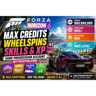 Forza Horizon 6 Credits, Cars, Skills EDITS