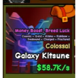 Rainbow Colossal Galaxy Kitsune