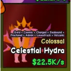 Colossal Gold Celestial Hydra