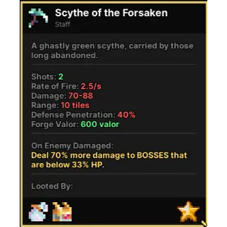  Scythe of The Forsaken - Pixel Quest