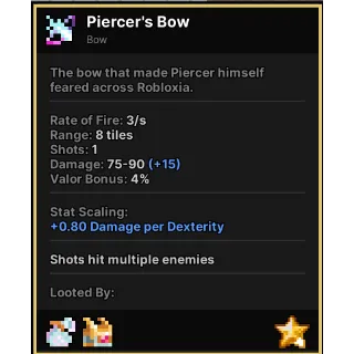 Pixel Quest | Piercer's Bow | PBOW |