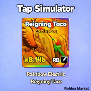 Rainbow Electric Reigning Taco - Tap Simulator