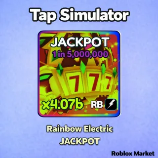 Rainbow Electric Jackpot - Tap Simulator